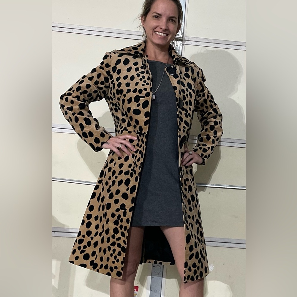 Long coat cheetah print